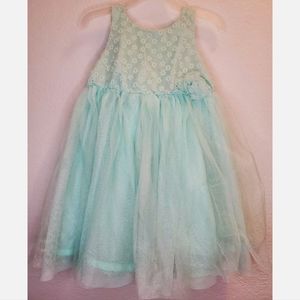 Cherokee Girls 3T Blue Green Teal Dress